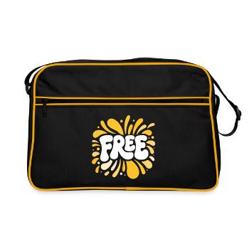 Liberty in Pop Yellow Shards - Retro Bag - black/gold - Front