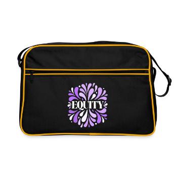 Équité Violet Burst Floral - Sac Retro - noir/or - Devant