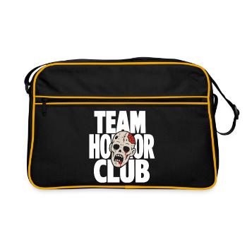 Équipe Horror Club Zombie Head - Sac Retro - noir/or - Devant