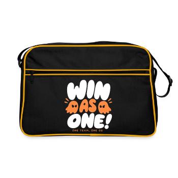 Gagner en tant qu’équipe de jeu unique - Sac Retro - noir/or - Devant