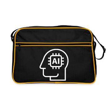 Ai, Artificial Intelligence, AI Technology - Retro Bag - black/gold - Front