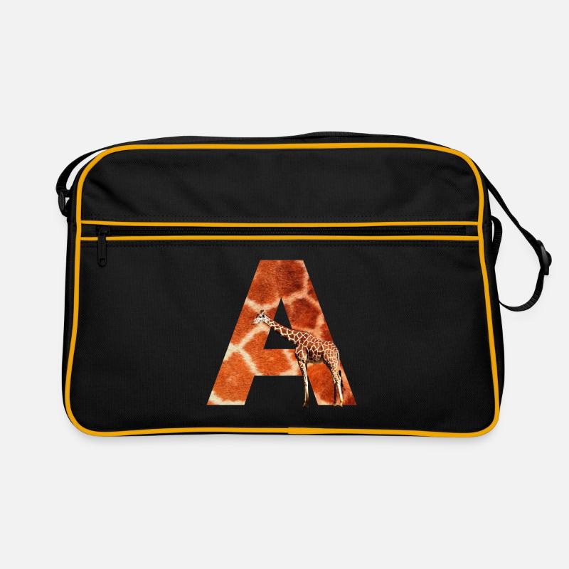 giraffe a Retro Tasche