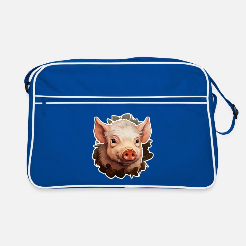 süßes Ferkel Retro Tasche