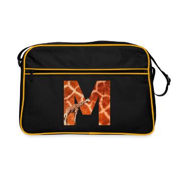 giraffe m - Retro Bag - black/gold - Front