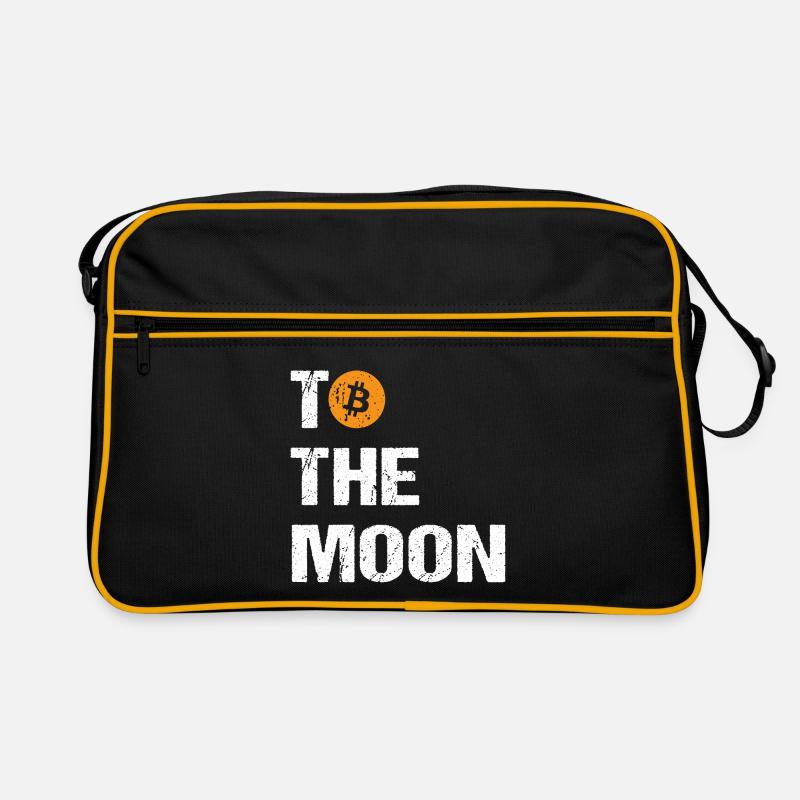 Bitcoin to the moon Bitcoin Retro Bag
