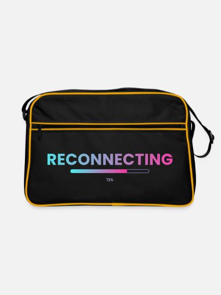 Dial Tone - Reconnecting 72% - Retro Tasche - Schwarz/Gold