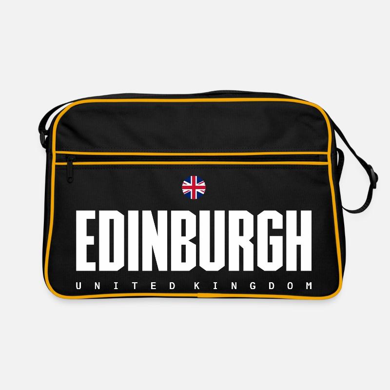 Edimbourg - Sac Retro - noir/or