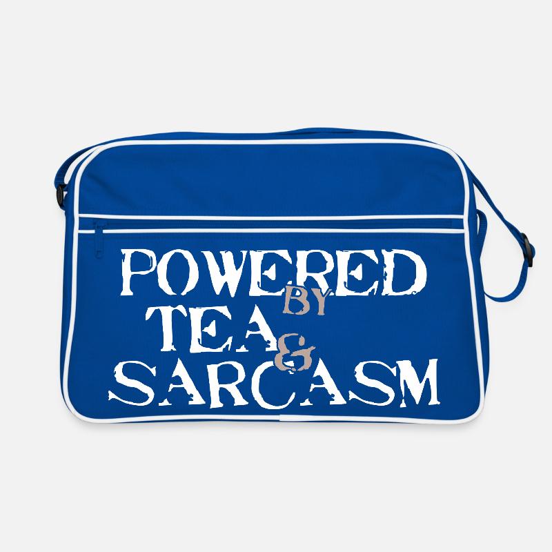 Powered by Tea &amp; Sarcasm Retro Bag