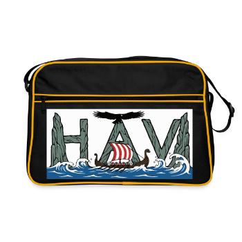 Havets Viking - The Viking of the Sea - Retro Bag - black/gold - Front
