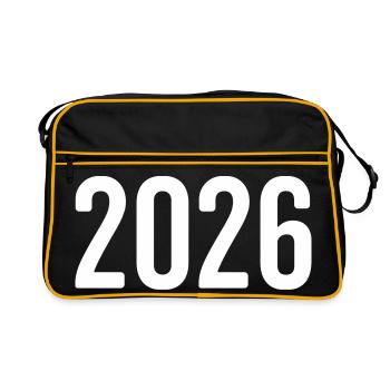 2026 Year Digit - Retro Bag - black/gold - Front