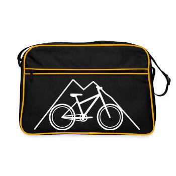 Croquis de VTT - Sac Retro - noir/or - Devant