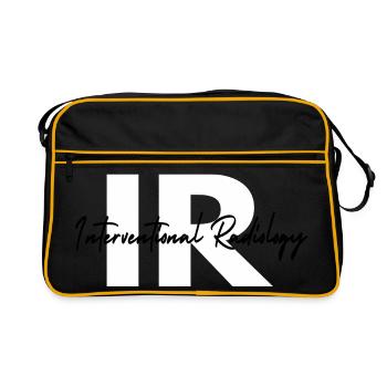 Don pour technologue en radiologie interventionnelle - Sac Retro - noir/or - Devant