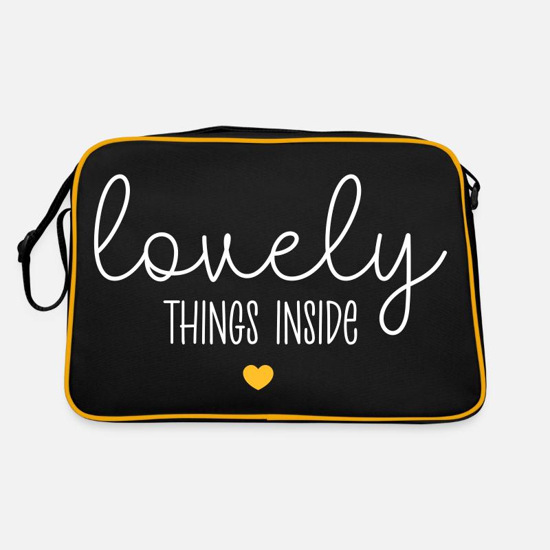 Belles choses à l’intérieur - Sac Retro - noir/or