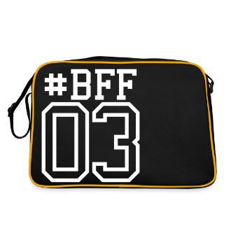 Numéro 03 3 BFF copine des meilleurs amis - Sac Retro - noir/or - Dos