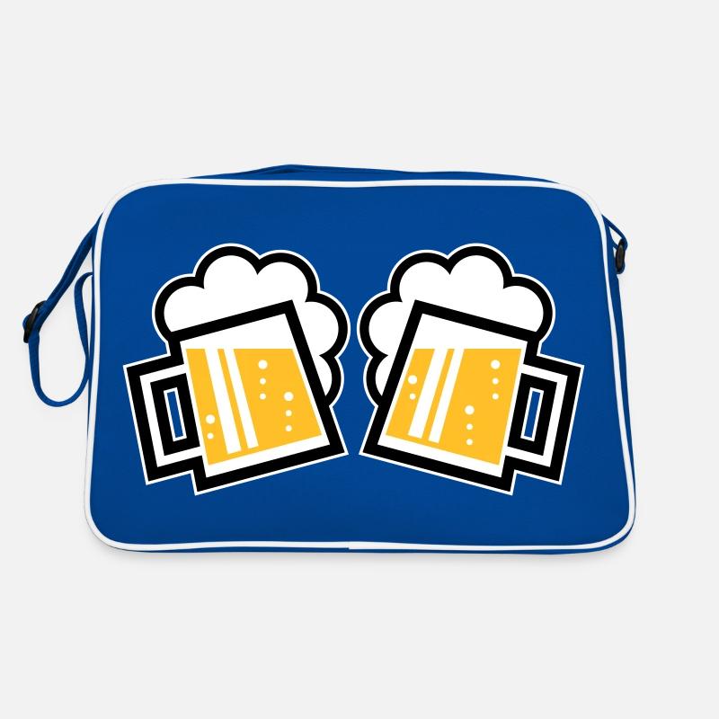 2 Bavarian Beer Mugs To Toast (Ale / 3C) Retro Bag