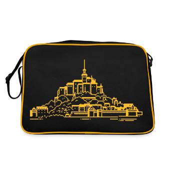 1bit Pixel Mont Saint Michel - Retro Bag - black/gold - Back