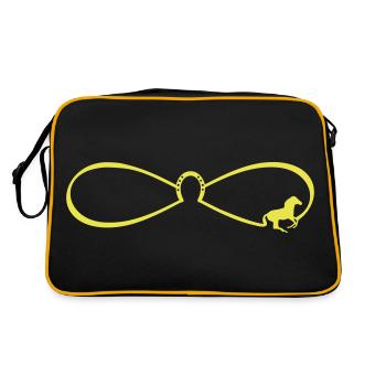 Horse Rider Horse Show Jumping Infinity - Retro Bag - black/gold - Back