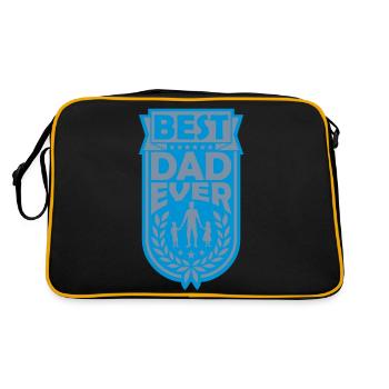 Bannière Meilleur papa de tous les temps - Sac Retro - noir/or - Dos