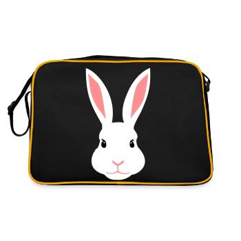 White female rabbit - Retro Bag - black/gold - Back