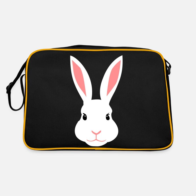 White female rabbit Retro Bag