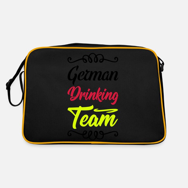 drinking team german Retro Tasche