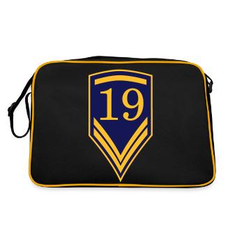 Cadeau pour le 19e anniversaire - 19 ans - Sac Retro - noir/or - Dos