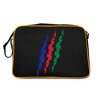 scar_flag_vec_3 fr - Sac Retro - noir/or - Dos