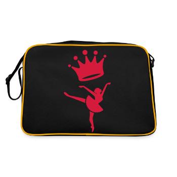 Danse Danseur Danseuse Ballet Opéra - Sac Retro - noir/or - Dos