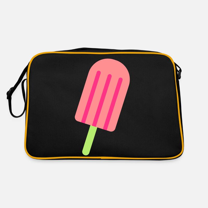 eis design - Retro Tasche - Schwarz/Gold