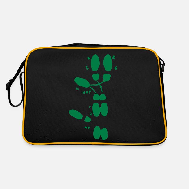 Tanzschritte Retro Tasche