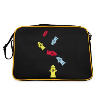 Hydrant Icon - Retro Bag - black/gold - Back