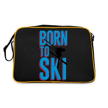 Born to Ski - Retro Bag - black/gold - Back