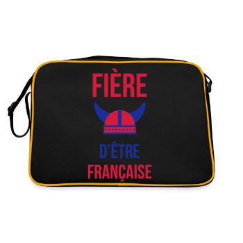 France Français Française French Frankreich - Retro Bag - black/gold - Back