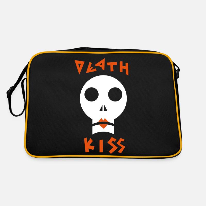 Todeskuss (anpassbare Farben) Retro Tasche