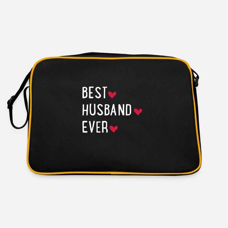 Bester Ehemann - Retro Tasche - Schwarz/Gold