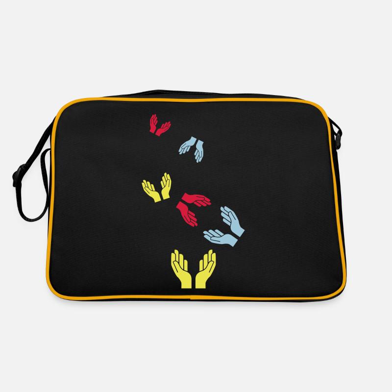 Icône d’icône de mains Sac Retro