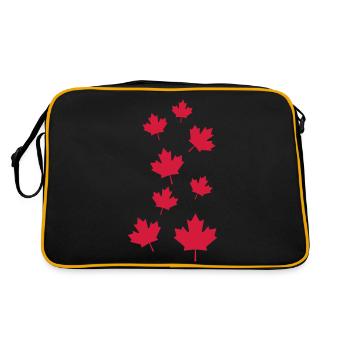 Canada Feuille d'érable - Sac Retro - noir/or - Dos