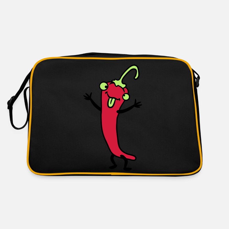 Piment chili peppers chaud BD drôle Sac Retro