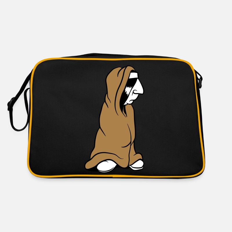 Bored Indian in Wrapping Blanket Funny Retro Bag