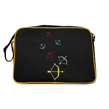 Bow and arrow - Retro Bag - black/gold - Back