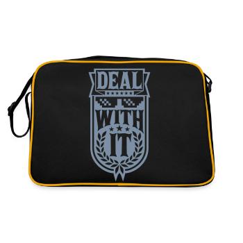 Deal with it Banner - Retro Bag - black/gold - Back