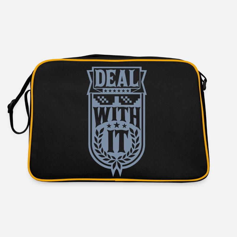 Deal with it Banner Retro Bag