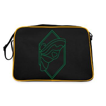 un demi-papillon - Sac Retro - noir/or - Dos