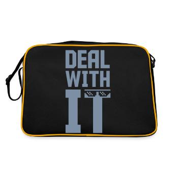 Deal with it Meme - Retro Bag - black/gold - Back