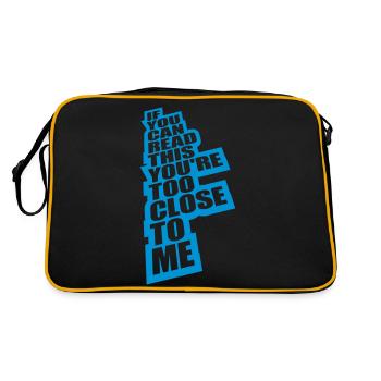 trop près de moi - Sac Retro - noir/or - Dos