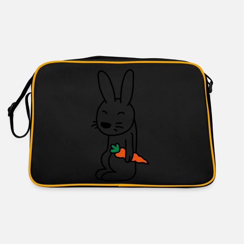 bunny_with_carrot Retro Bag