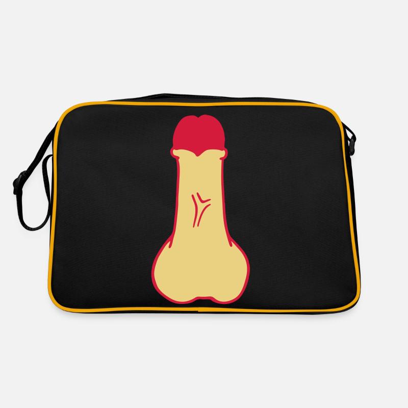 bite penis queue sexe Sac Retro