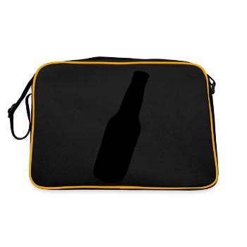 icône de bouteille de bière - Sac Retro - noir/or - Dos