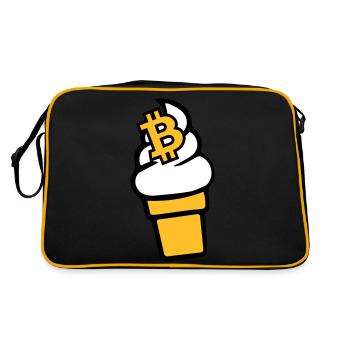 Bitcoin-Cream - Retro Bag - black/gold - Back