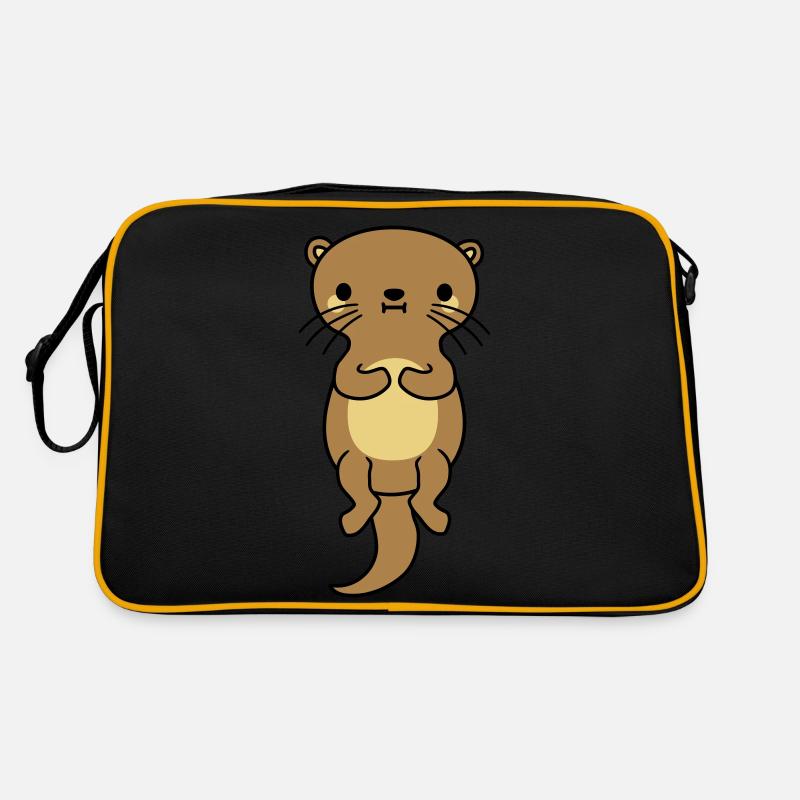 nice floating otter Retro Bag